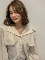 パティオン(PATIONN)&nbsp;オリーブベージュカラーで作るフワッとミディアムスタイル☆