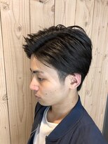 リゴ ヘアー(RIGO hair)&nbsp;アップバング、モテ黒髮、ツーブロ、ビジネスOK