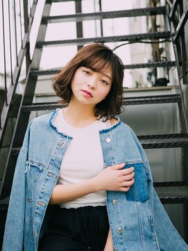 アイナ 浅草美容院(Aina) 【浅草美容院Aina】アンニュイカールボブスタイル◎30代40代50代