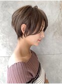 大人ショート・ハイライト・アッシュグレージュ【BISA】