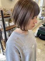 サロンアオ(salon ao) salon ao リアルスタイル  ベージュ×ボブ