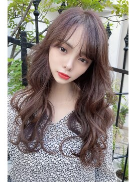 クーエフー(coo et fuu) シースルーな前髪にフリンジウェーブのキュートなロング♪藤沢