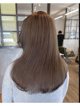 アンダーバーホワイトモデ 河内長野(_WHITE mode) ◎ミルクティーベージュ透明感カラー大人スタイル河内長野千代田