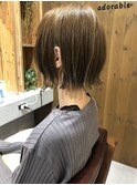 30代40代★大人クール☆ツヤ感カラー×ワンカールストレートボブ