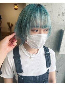 ラニヘアサロン(lani hair salon) ミントカラー/マッシュカット/ショートカット/レイヤーボブ