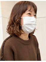 ナンバー アンフィール 渋谷(N° anfeel)&nbsp;【MIHO】@sumii912 耳下ふんわりニュアンスパーマ 渋谷/道玄坂