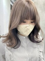 キラ 原宿(KILLA)&nbsp;大人ガーリーチョコレートモードプリカールインナーカラー原宿