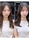 韓国レイヤー/韓国風/ボブ/髪質改善/黒髪/ブリーチなし〔池袋〕