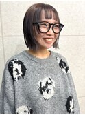 【Anli☆岩瀬萌】プツンとボブ マロンブラウン フェイスウルフ