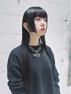 ブランコ 名古屋栄(BLANCO) 前下がり姫カットロングヘア