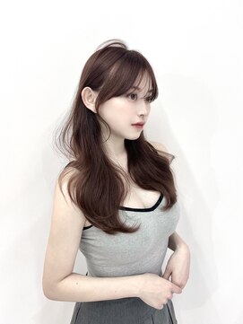 アディション 新宿(ADITION) ラベンダーピンク/ピンクベージュ/韓国レイヤーカット