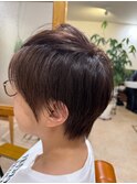 ツーブロックショートボブ