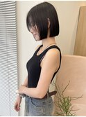 タッセルカット 韓国ヘア ボブ