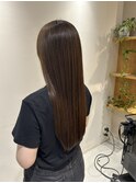 マロンブラウン×ロング