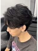 【標準】フェザーパーマ MENSFEEL東梅田店