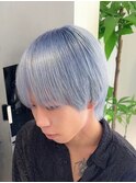 ボブルフ/ネビージュ/小顔/ワンレン/スモーキーアッシュ[渋谷駅]
