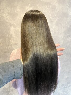 ザラフター ザブリーチ 新下関(the laughter/The bleach) ロングスタイル×オリーブグレージュ