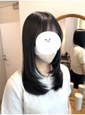 顔まわりレイヤー/ブルーブラック/大宮