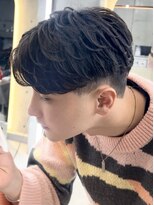 ロンドオム 池袋(Lond Homme)&nbsp;メンズ/men's/メンズカット/センターパート/曲がる縮毛矯正