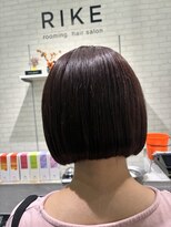ライクバイコトナ 越谷(RIKE by kotona)&nbsp;ショートボブ×ディープパープル