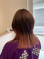 ルルバイアズール 草加店(LULU by azule)&nbsp;インナーカラー，ペールピンク，ウルフカット【草加】