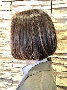 アットティー 金沢文庫(at tee...) 【at tee...】モカベージュ×湘南girlボブ