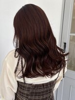 キャパサウス 春日 大野城店(CAPA south)&nbsp;暖色系 艶カラー こっくりブラウンカラー セミロング 髪質改善