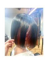 エイルヘアー トウカダイ(AYL hair toukadai)&nbsp;アンブレラカラー/くすみピンク／ブリーチ/ボブ