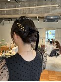 結婚式　hair set