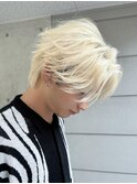 ダブルカラー/ブリーチ/ミルクティー/ヘアカラー/men's