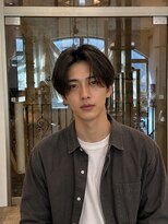 ルチア ヘア ステラ 京都店(Lucia hair stella)&nbsp;ニュアンスパーマ京都河原町メンズパーマセンターパート/学割U24