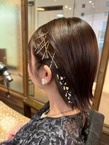 エイチエムヘアーホーム 池袋2号店(H M hair home) ボブアレンジ/ヘアセット/金箔/お呼ばれヘア/タイトアレンジ