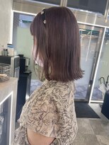 シーナ バイ マグ(siina. by Mag)&nbsp;ピンクベージュ×ブリーチなしカラー透明感◎大人可愛いボブ
