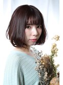 ナチュラルな可愛さのボブミディ