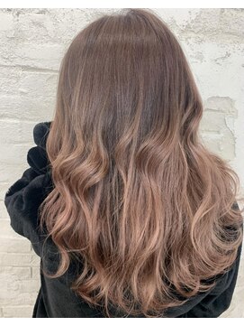 プライズ アイリス 池袋東口店(prize Iris) ピンクベージュ、ニュアンス、くすみカラー、グラデーション