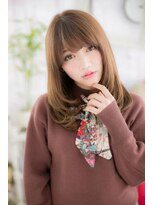 ミック ヘアアンドメイク アップ 駒込店(miq Hair&Make up)&nbsp;シースルーバング＆エギョモリ☆モテ髪ストカール