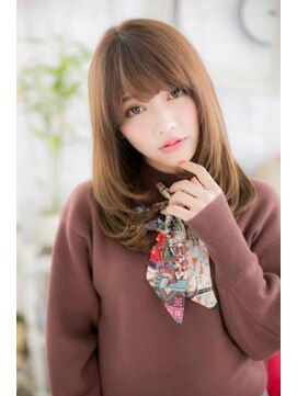 ミック ヘアアンドメイク アップ 駒込店(miq Hair&Make up) シースルーバング&エギョモリ☆モテ髪ストカール