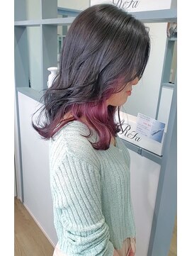 アイル(I'll) [Hair Make I`ll 奈良]インナーカラーインナーパープル