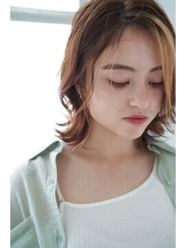 ヘアーラウンジ エゴ(Hair Lounge EGO) なびくゆるふわボブルフ　武蔵新城EGO