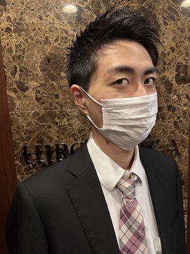 ヒロギンザ 浜松町店(HIRO GINZA) ビジネス×フェザーショートスタイル