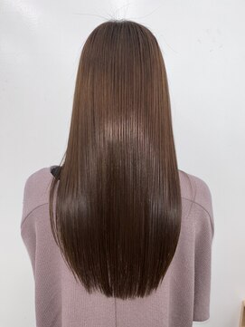 レオ 幸手(Leo) 20代30代40代髪質改善カラーアッシュベージュ艶感ストレート