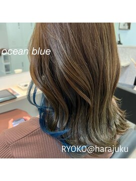 ワット 原宿店(W) 原宿髪質改善ベージュカラーブリーチなし韓国レイヤーハイライト