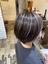 リッカヘアー(Ricca hair)&nbsp;大人ボブ小顔ボブハイライトホワイトベージュ20代30代