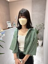 サンド 池袋(sand)&nbsp;韓国風ヘア/ワンホンヘア/ベージュカラー/顔周りカット