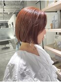 暖色ボブ