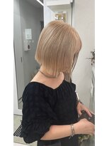 ガガ 心斎橋(GAGA)&nbsp;韓国/ハイトーンカラー/ワンホンヘア/レイヤーカット/髪質改善