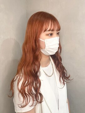 オアシス ガーデン 新越谷店(Oasis GaRDEN) 派手すぎないオレンジカラー