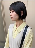 ミニボブ顔まわりカットレイヤーボブ地毛風カラー