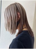 Men'sスタイル/シルバーアッシュ　10代/20代/美髪/卵型/丸型