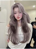 髪質改善縮毛矯正レイヤーカット顔周り前髪韓国ミニウルフ/池袋